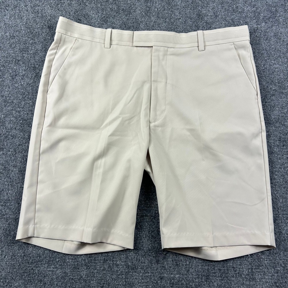 G/FORE‎ Golf Shorts Mens 38 Beige The Slap Embroidered Performance Tech Luxury